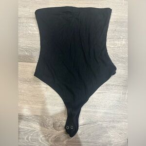 Black Women's Strapless Bodysuit